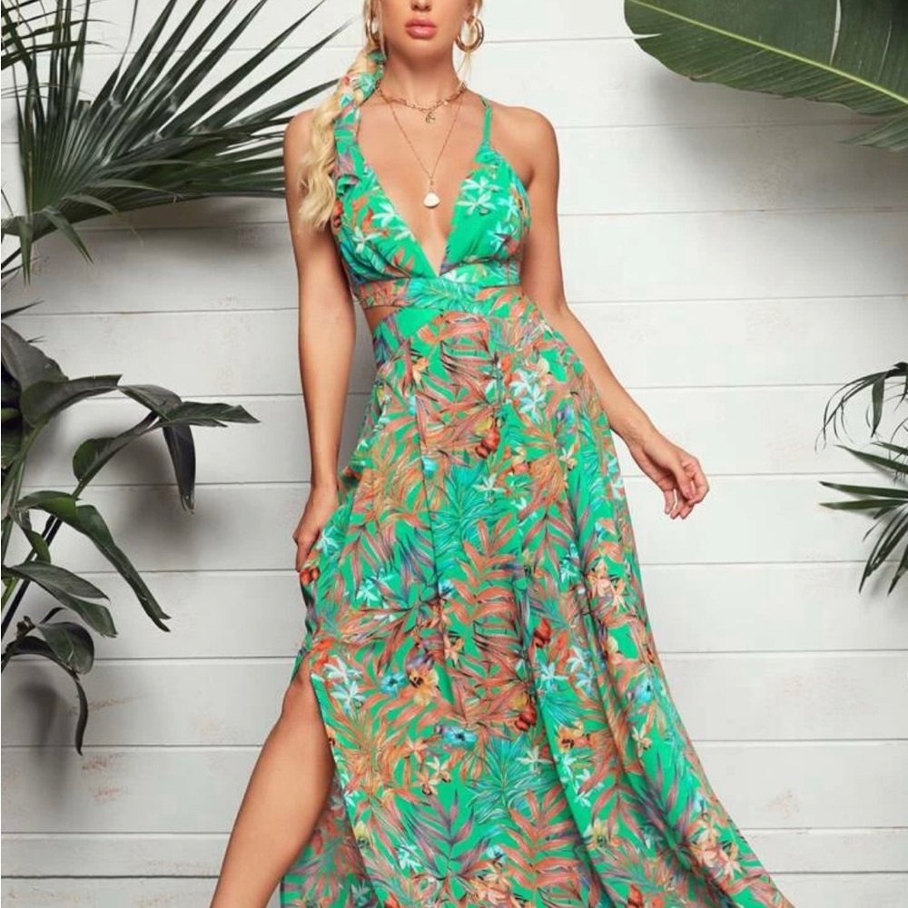 Never Worn Tropical Dress Size M